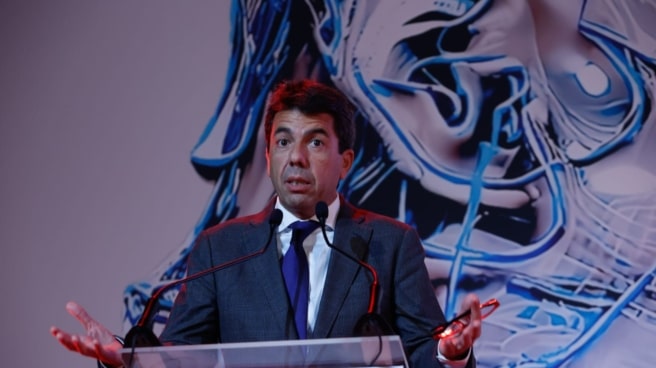 Carlos Mazón durante su discurso en el VI Congreso Internacional de IA