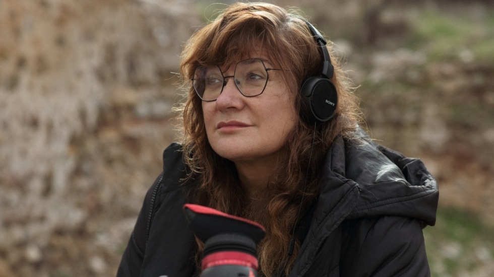 Isabel Coixet, en el rodaje de 'Un amor'