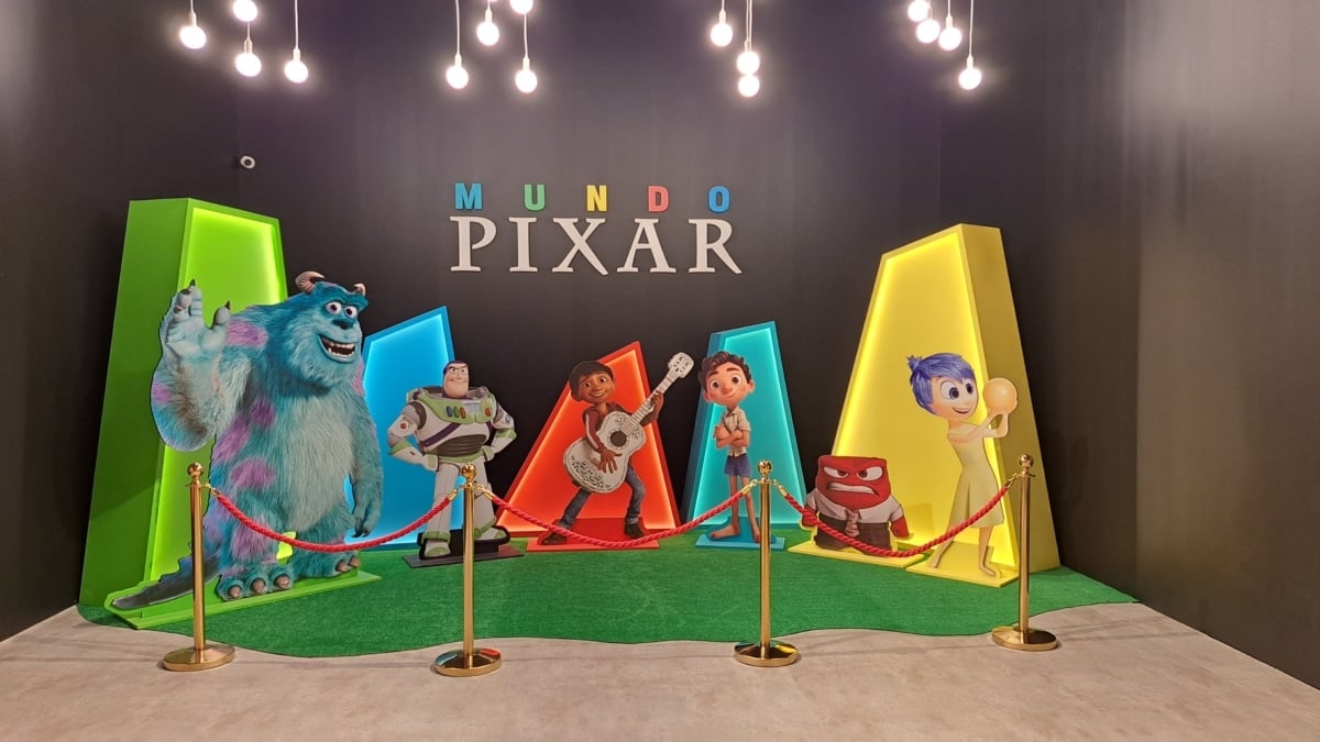 Entrada de la exposición 'Mundo Pixar' en Ifema