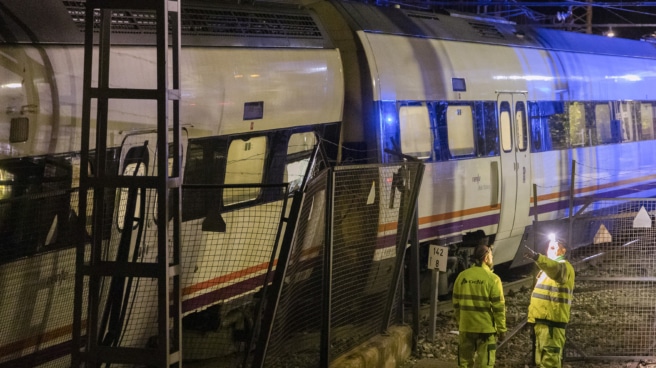 Train collision at El Chorro Caminito del Rey station in Malaga