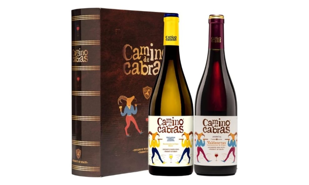 Estuche de vino para regalar Camino de Cabras