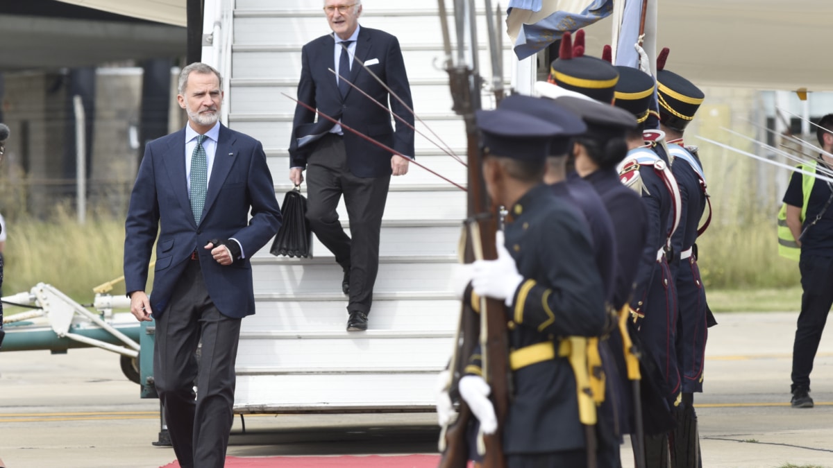 Felipe VI llega a Argentina para asistir a la investidura de Milei como presidente