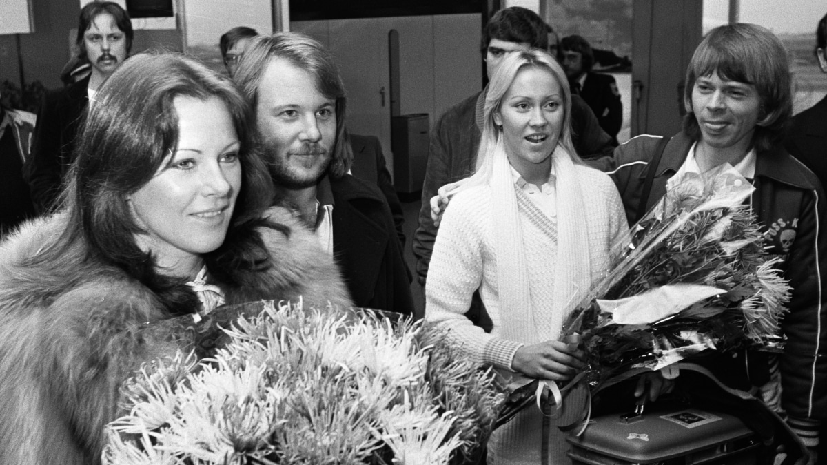 El grupo sueco ABBA en 1976.