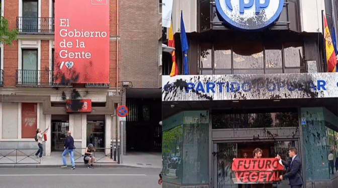 La policía persigue a los activistas de Futuro Vegetal acusados de pertenencia a organización criminal