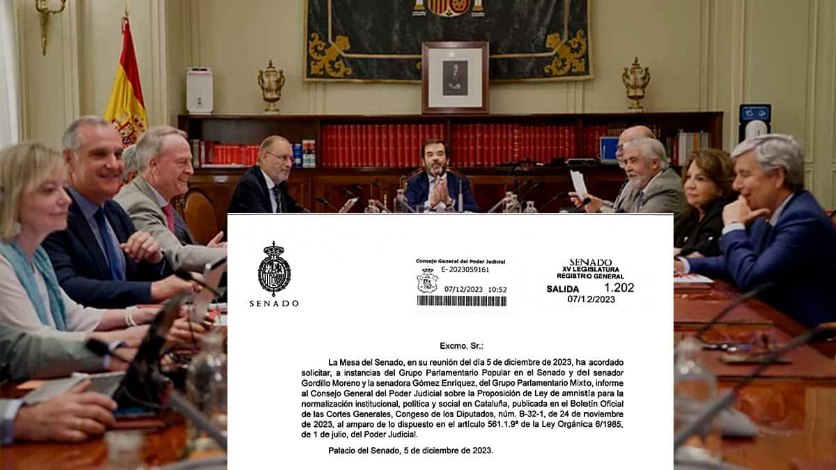 El Senado cursa su petición al Consejo General del Poder Judicial (CGPJ) para que informen sobre la amnistía