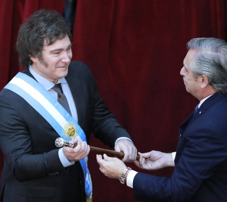 Javier Milei, presidente: "Hoy comienza una nueva era en Argentina"