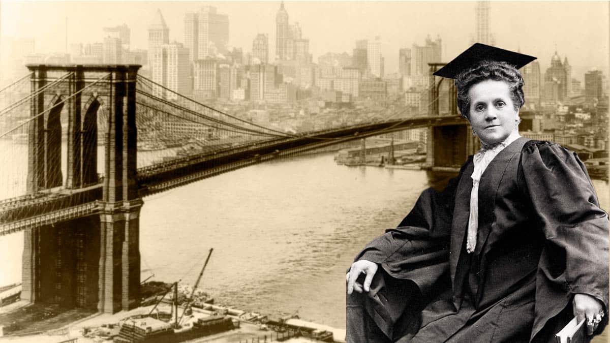 Emily Warren Roebling y la obra que llevó a buen puerto, el puente de Brooklyn.