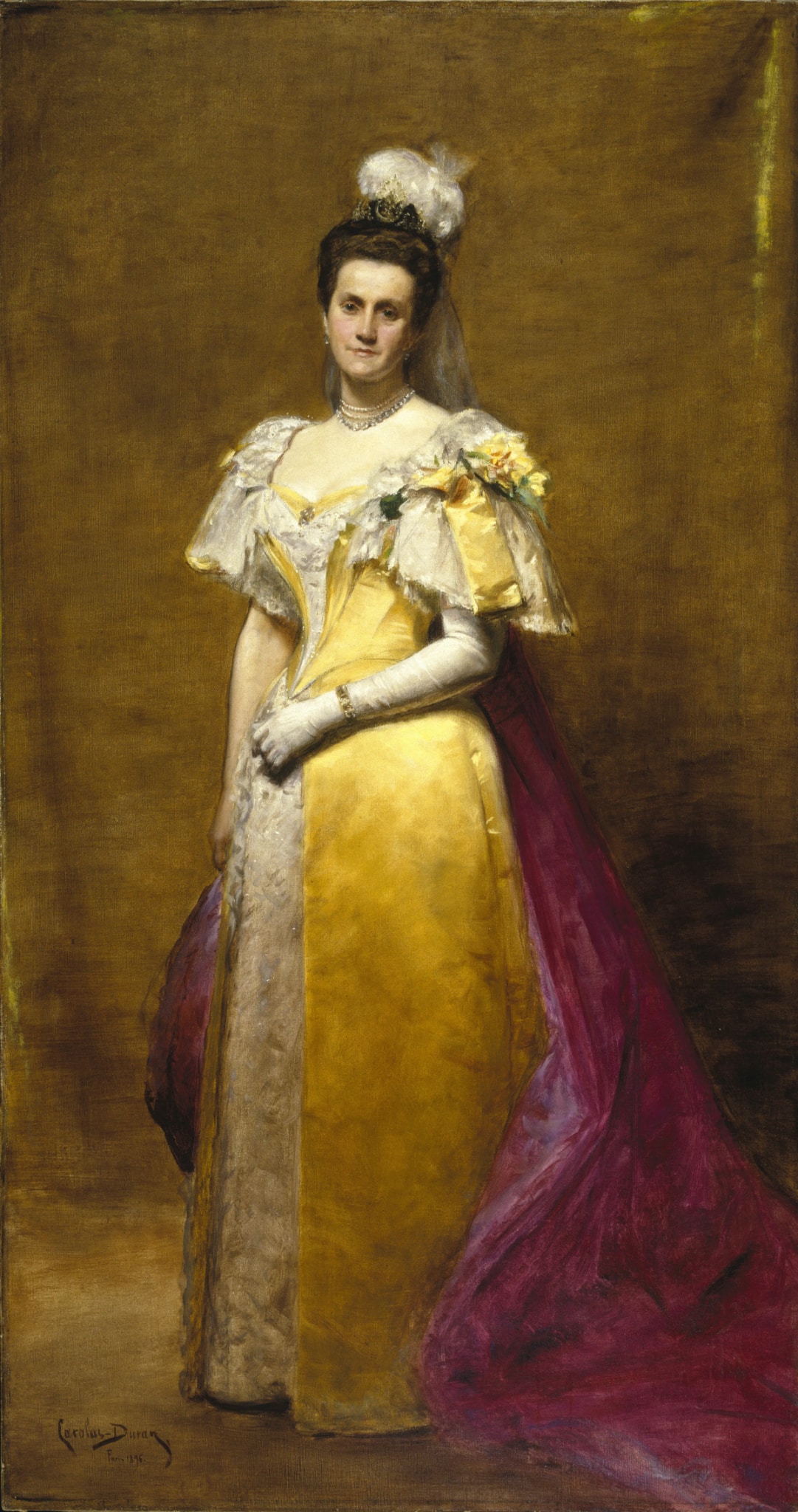 Emily Warren Roebling en un retrato de 1896 de Charles Duran que se conserva en el Museo de Brooklyn.