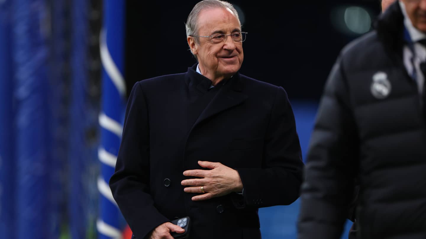 El presidente del Real Madrid, Florentino Pérez