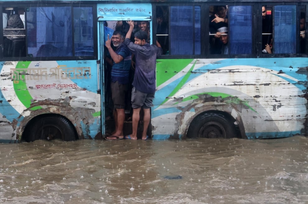 Inundaciones en Chittagong, Bangladesh en agosto de 2023.