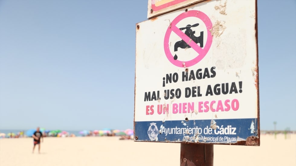 Imagen de la playa de la Victoria de Cádiz.