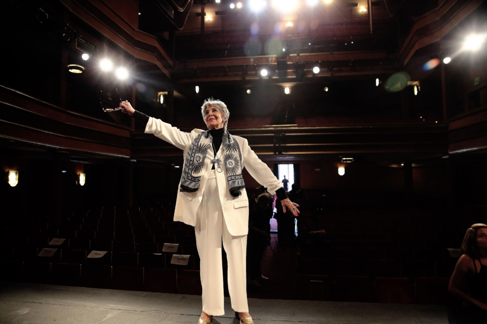 Concha Velasco, en el escenario del Teatro de la Latina