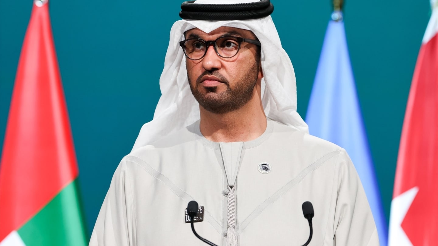 El presidente de la COP Sultan Al Jaber.