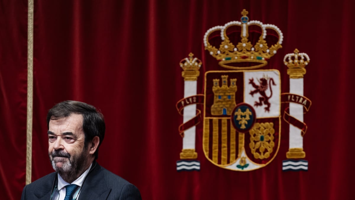 El presidente del Consejo General del Poder Judicial (CGPJ), Vicente Guilarte, durante el acto de entrega de los XVI premios anuales del Foro Justicia y Discapacidad, en la sede del CGPJ, a 20 de diciembre de 2023, en Madrid (España).