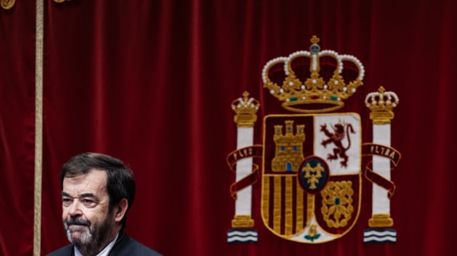 El presidente del Consejo General del Poder Judicial (CGPJ), Vicente Guilarte, durante el acto de entrega de los XVI premios anuales del Foro Justicia y Discapacidad, en la sede del CGPJ, a 20 de diciembre de 2023, en Madrid (España).