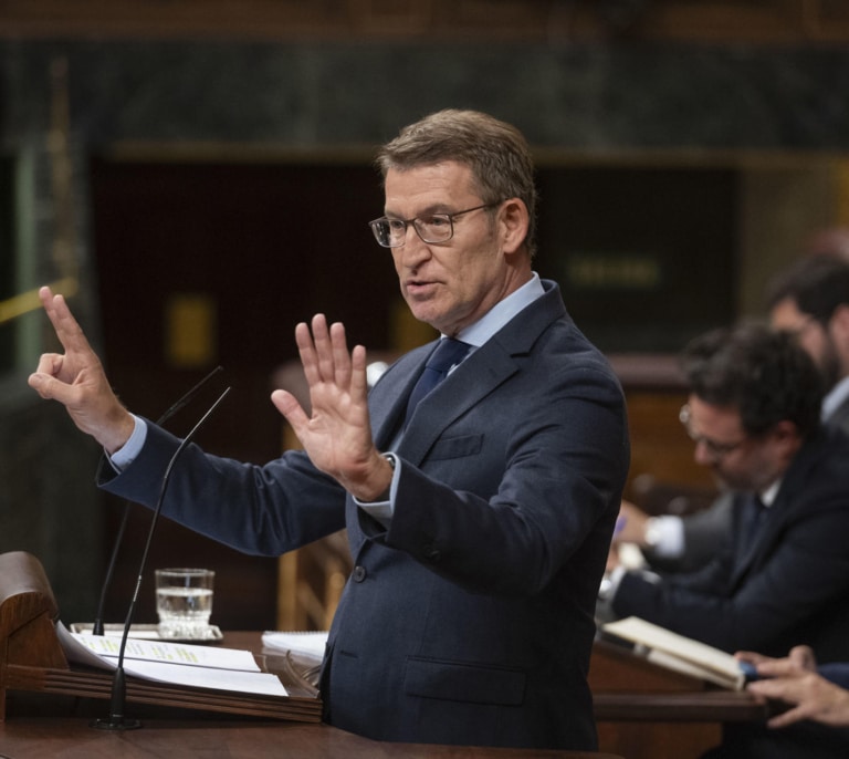 Feijóo en el debate de la amnistía: "Es la sesión más triste y decadente desde el 23-F"