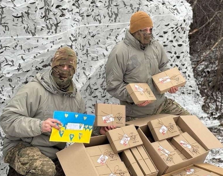 La Navidad llega al frente de guerra ucraniano