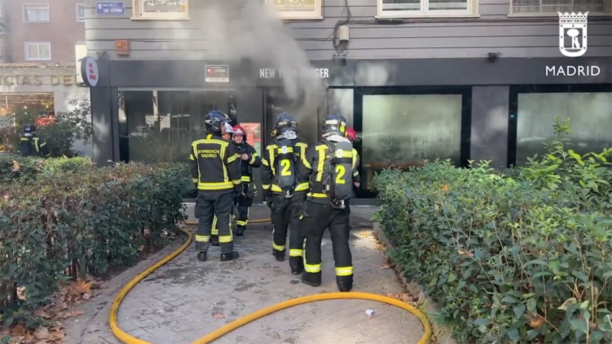 Incendio en de New York Burger.