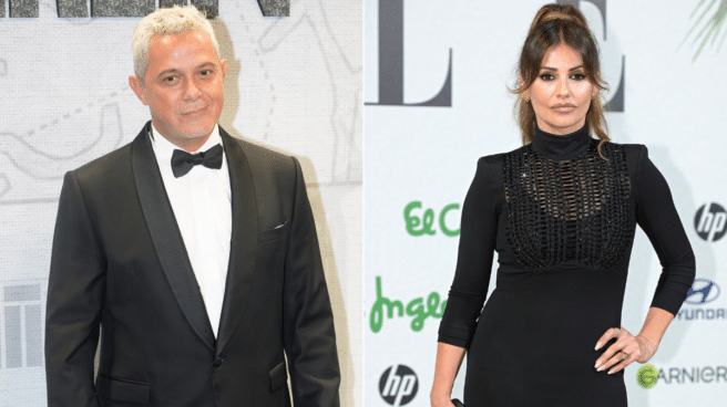 Alejandro Sanz and Monica Cruz