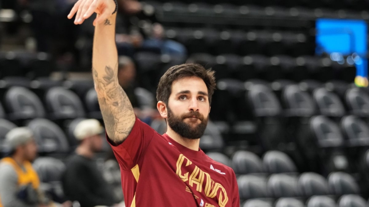 Ricky Rubio durante un calentamiento