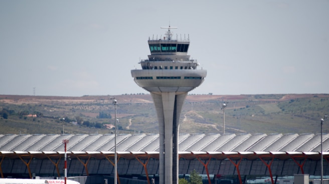 Control tower of Terminal 3 of Madrid-Barajas Adolfo Suarez Airport