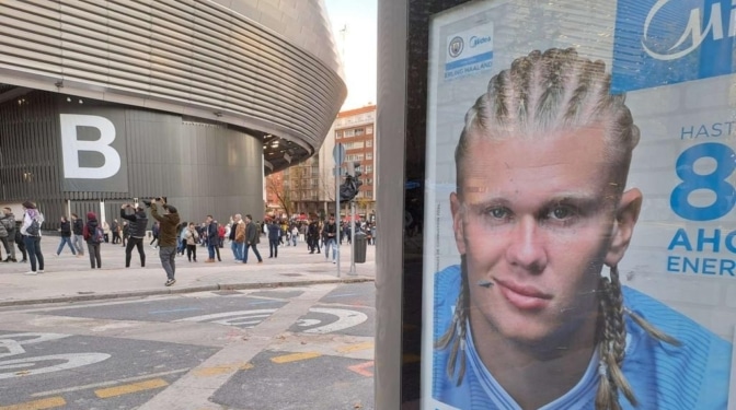 Una empresa con sede en Barcelona acerca a Haaland al Bernabéu