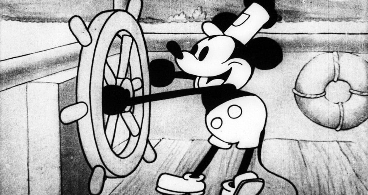 Mickey Mouse en 'Steamboat Willie'