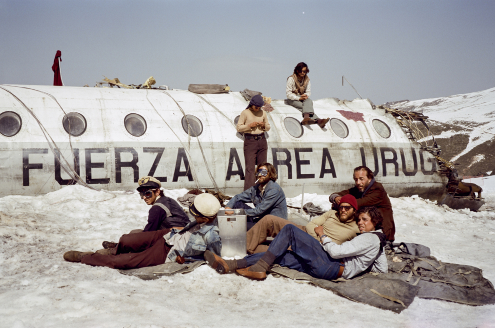 Foto de producción de 'La sociedad de la nieve'