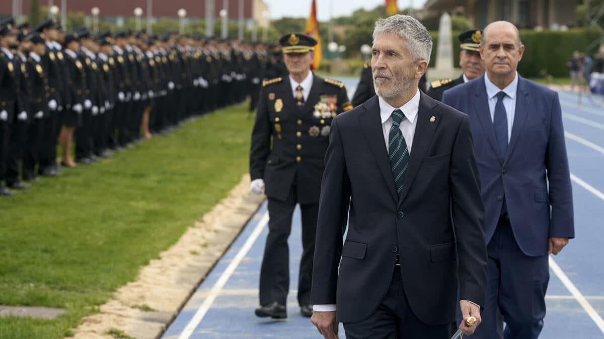 El ministro del Interior, Fernando Grande-Marlaska, en un acto institucional de la Policía Nacional (Efe).