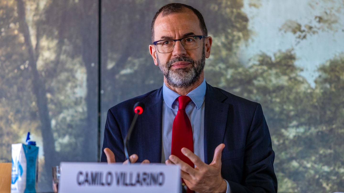 MADRID, 19/01/2024.- Fotografía de archivo (22/06/2023), de Camilo Villarino Marzo, que ha sido nombrado por el rey Felipe VI como Jefe de Su Casa, para relevar a Jaime Alfonsín Alfonso. Camilo Villarino Marzo es en la actualidad Director de Gabinete del Alto Representante de la UE para los Asuntos Exteriores y la Política de Seguridad. EFE/ Ángeles Visdómine