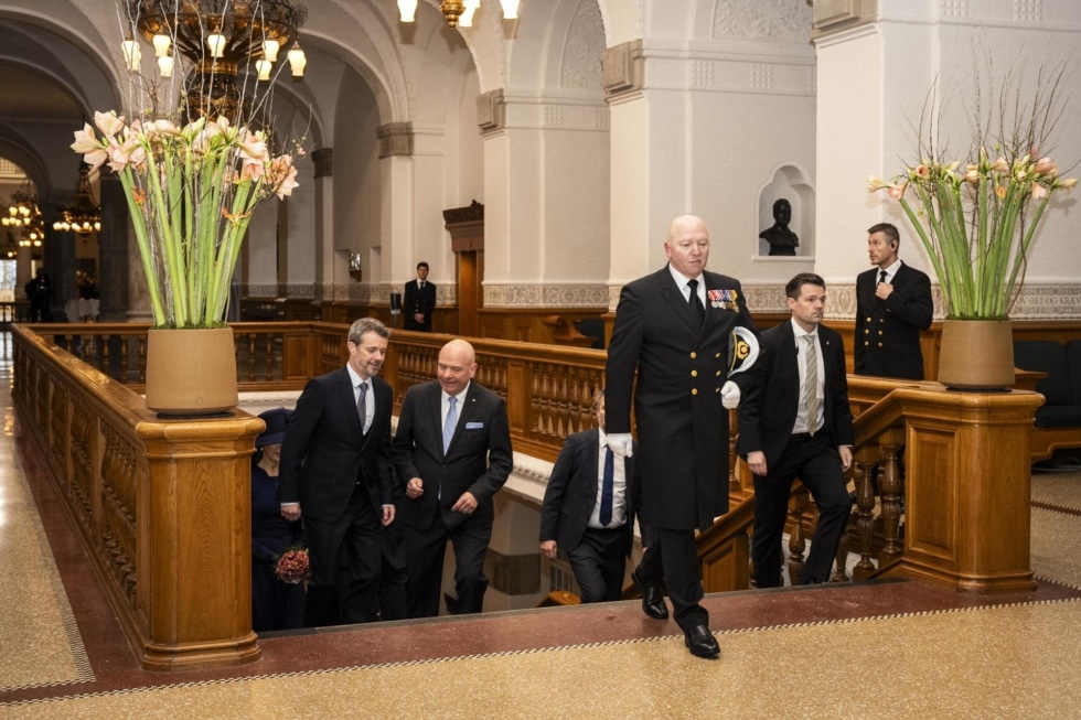 Federico X de Dinamarca a su llegada al Parlamento danés, un día después de ser proclamado rey.