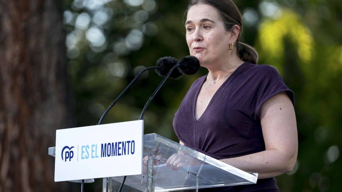 La candidata número 2 del Partido Popular al Congreso de los Diputados por Madrid, Marta Rivera de la Cruz