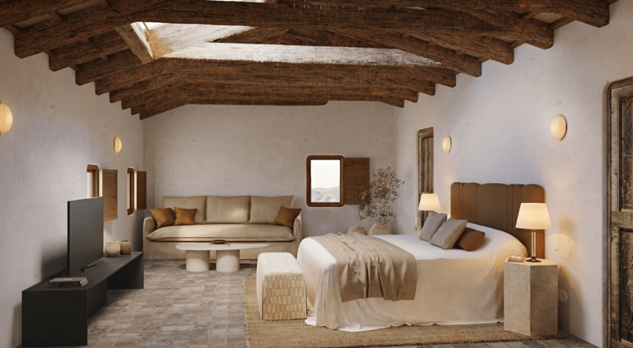 Habitación de Son Ermitá y Binideufá