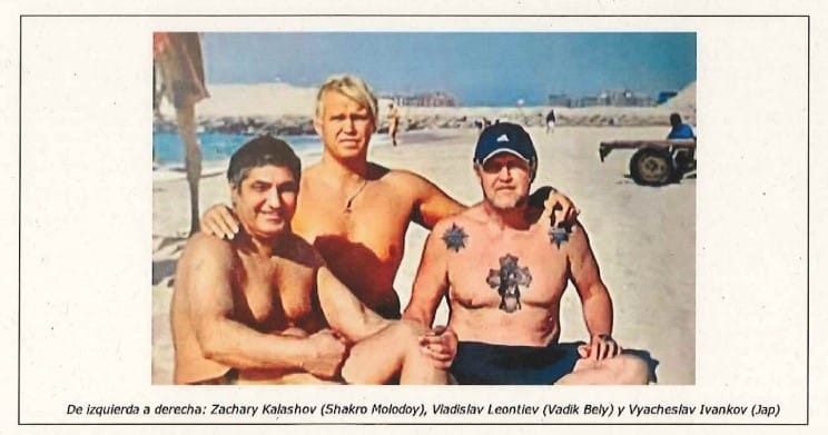 Imagen de tres capos de Rusia extraída del sumario de 'Voloh' de Cataluña