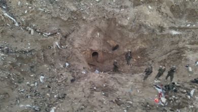 El túnel que atravesaba un cementerio en Gaza y servía de base de operaciones de Hamás