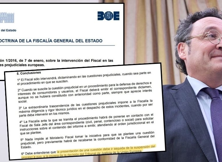 Según una orden interna de la Fiscalía si un juez acude a Europa la amnistía se suspende en ese caso