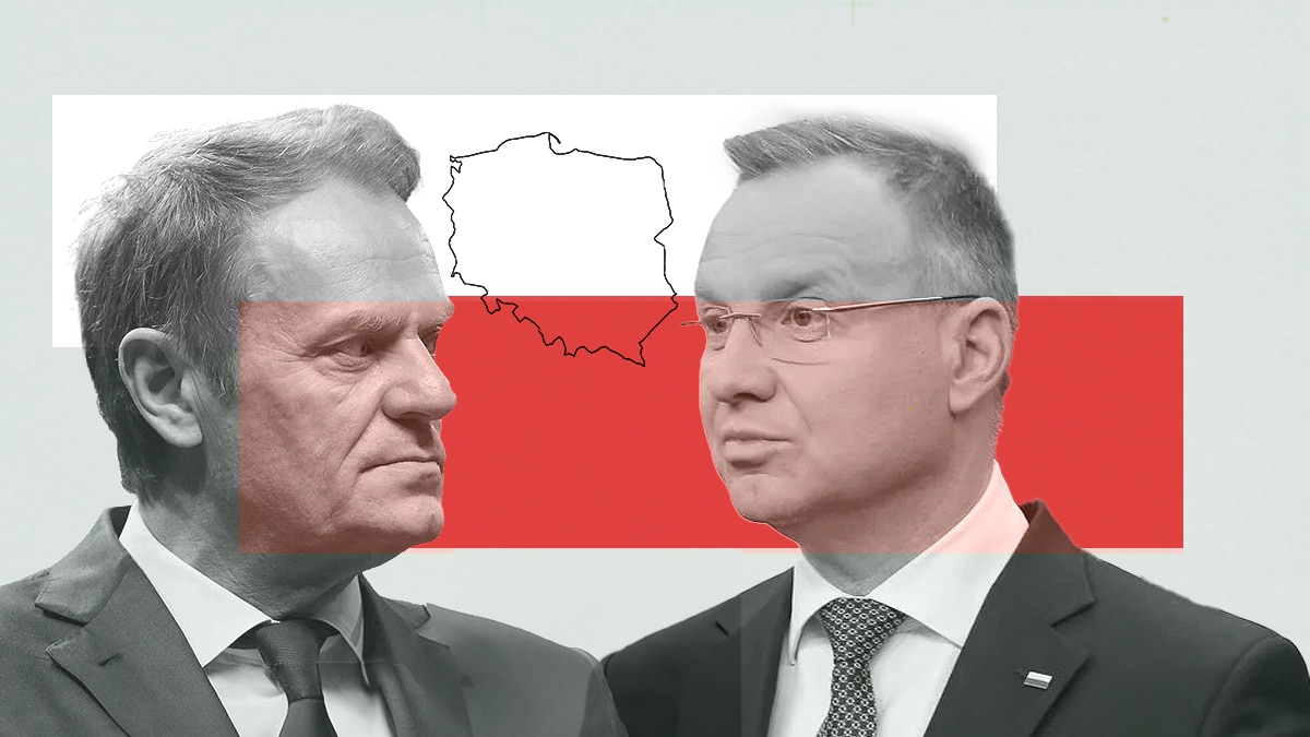 El primer ministro de Polonia, Donald Tusk y el presidente, Andrzej Duda.