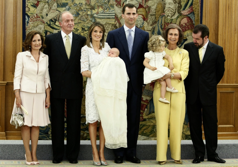 Bautizo de la infanta Sofía, en Madrid en 2007.