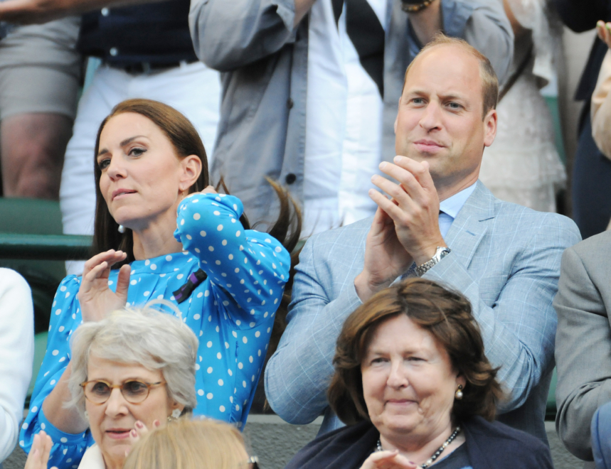 Kate y Guillermo de Gales en un partido, en 2022.