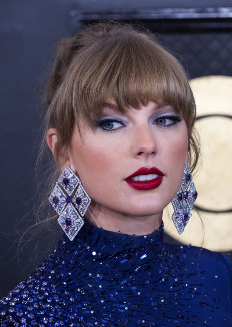 Taylor Swift en los Grammy 2023. 