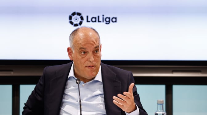 Tebas, el chivatazo de Laporta sobre la Superliga y Negreira: "Si fuera ahora el Barça descendería"