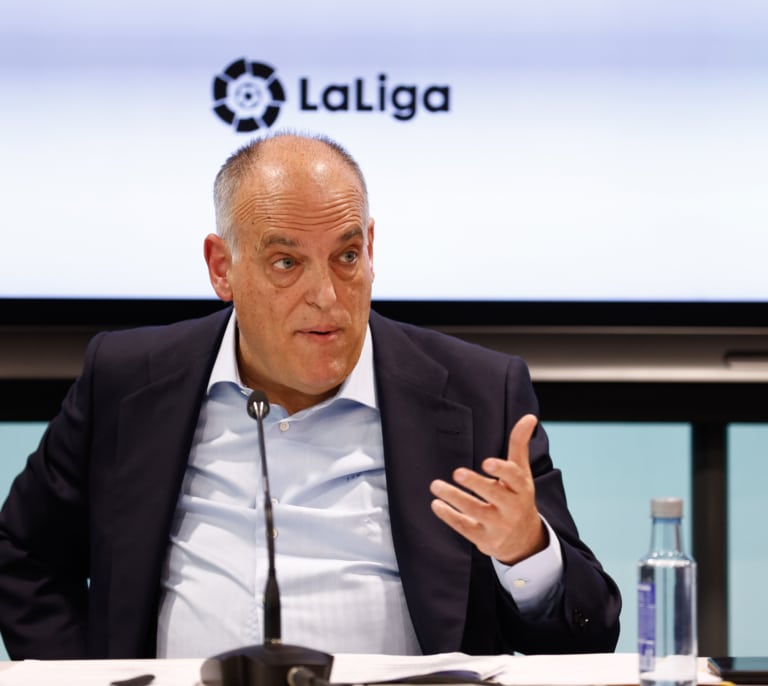 Tebas, el chivatazo de Laporta sobre la Superliga y Negreira: "Si fuera ahora el Barça descendería"