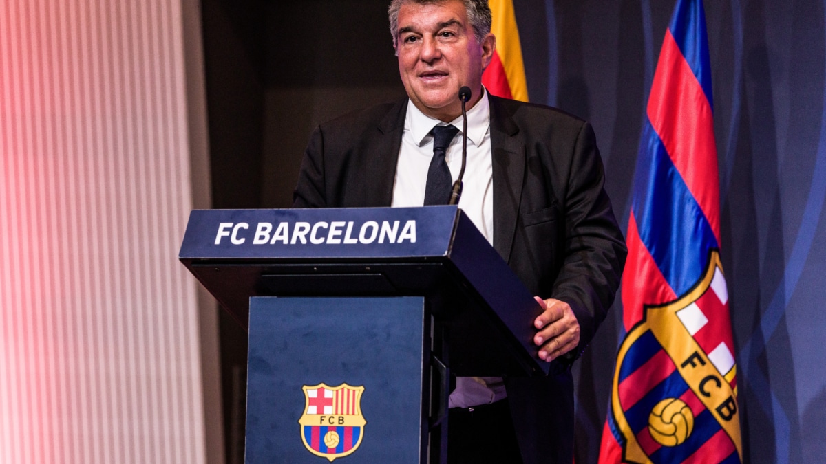 Joan Laporta, presidente del FC Barcelona