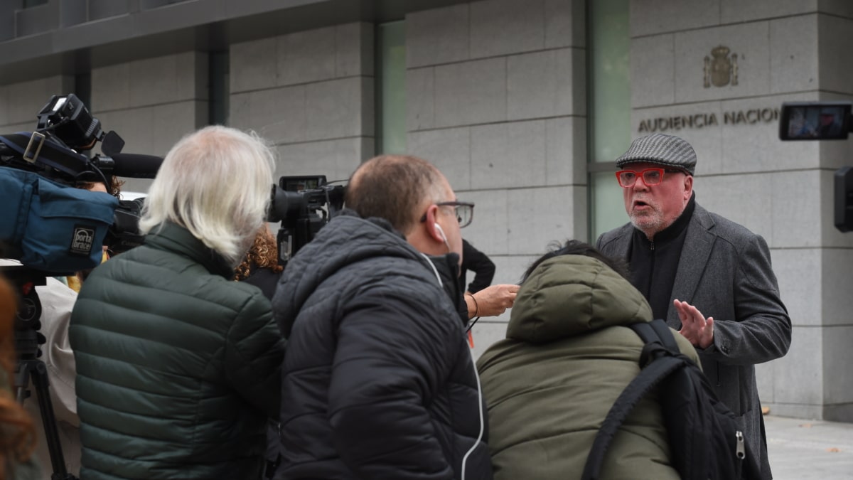 El comisario José Manuel Villarejo en la Audiencia Nacional