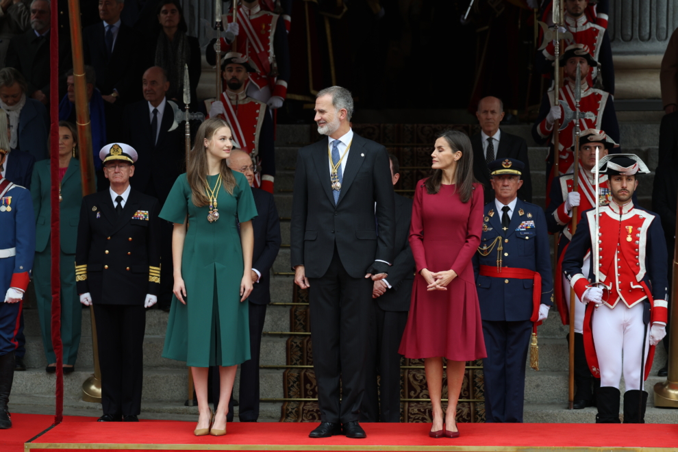 El rey Felipe y la princesa Leonor tienen una evidente complicidad.