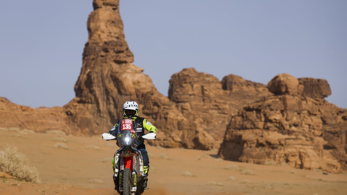 Carles Falcón durante el Dakar 2024