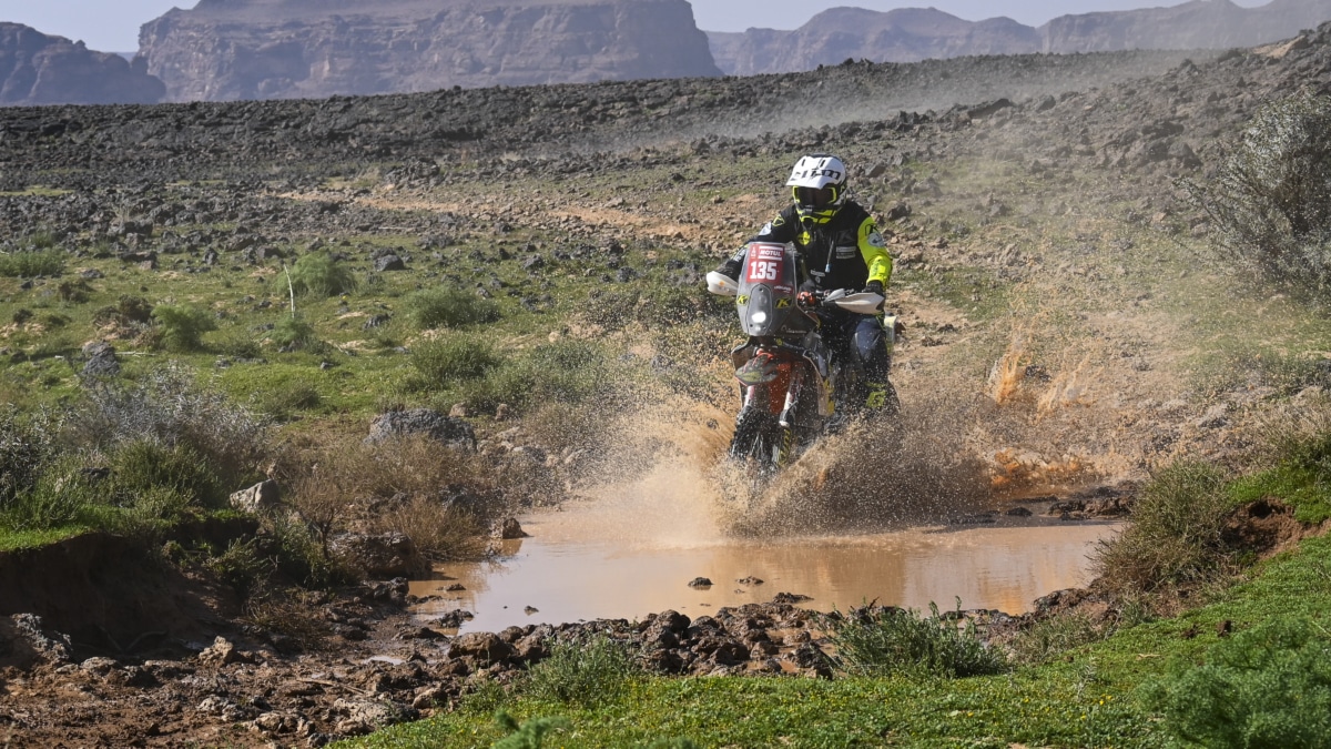 Carles Falcón, del Twintrail Racing Team, en el Dakar 2024