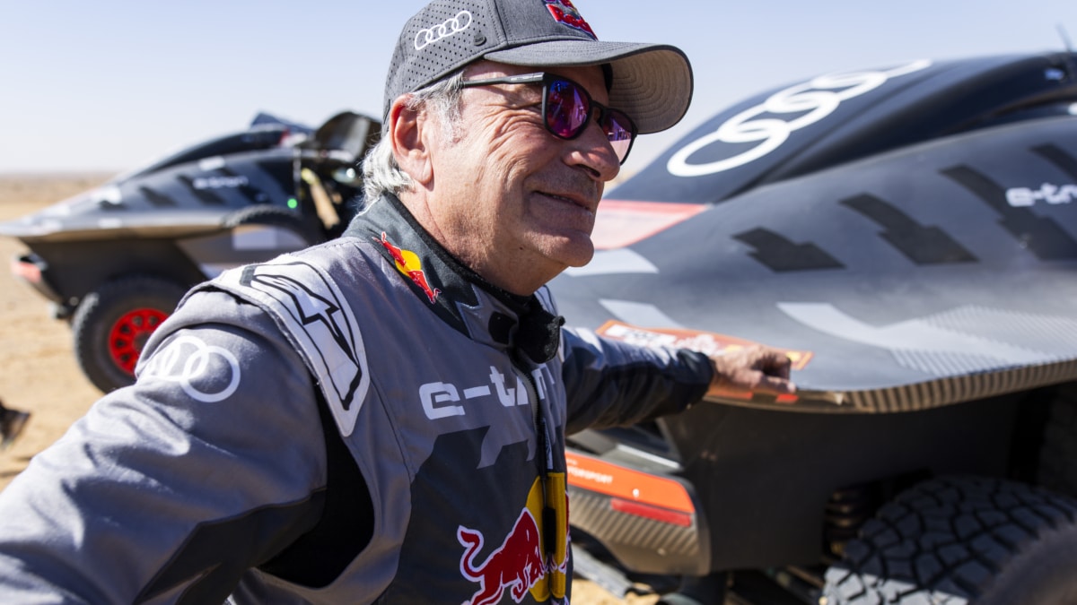 Carlos Sainz, del equipo Audi Sport, durante el Dakar 2024