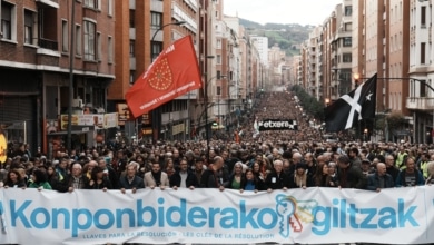 Marcha en apoyo a los presos de ETA: "No es momento para más criminalización y represión"