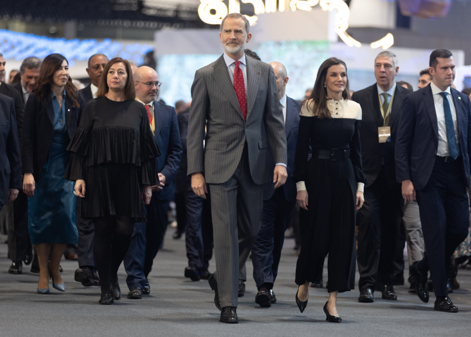 El rey Felipe y la reina Letizia a su llegada a Fitur. 